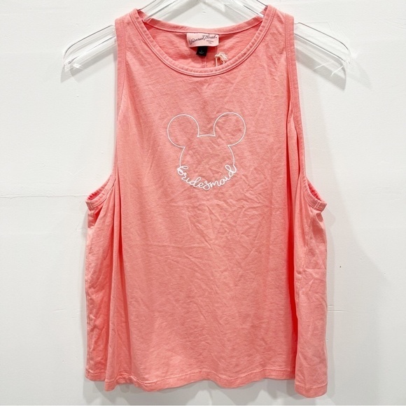 Universal Thread Sleeveless Mickey Bridesmaid Tank Top Large in Peach - Picture 1 of 9